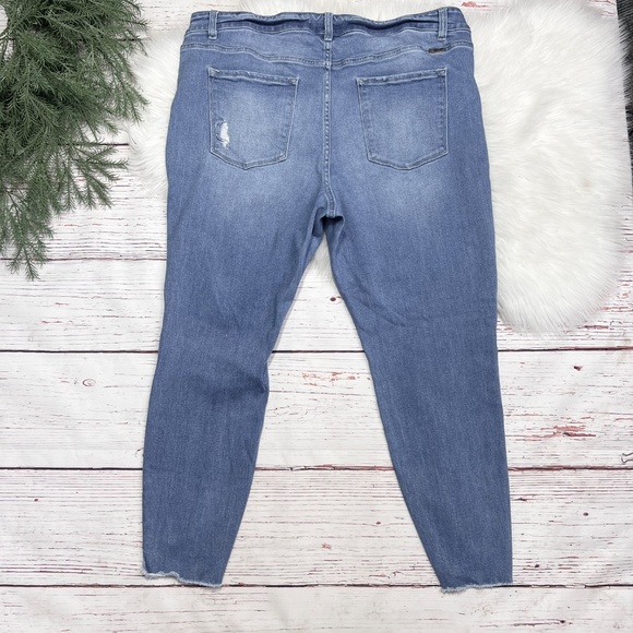 👖|•KANCAN•| Distressed Skinny Stretch Jeans Plus Size 22👖 - Picture 3 of 9